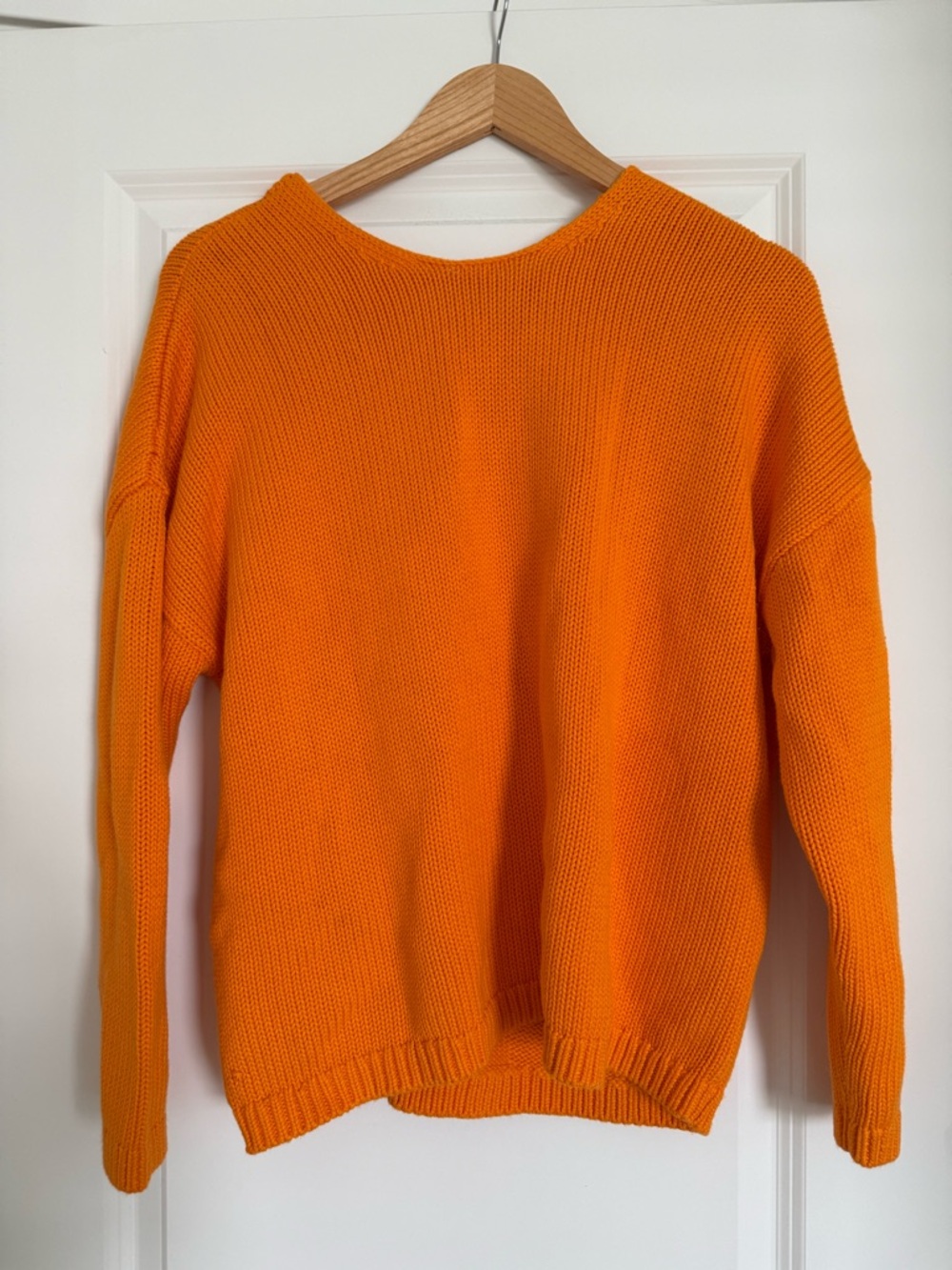 Banana Republic Bright Orange Knit Sweater